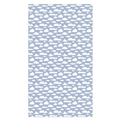 retrografika Sunny Summer Sky White Cartoon Tablecloth - Deny Designs