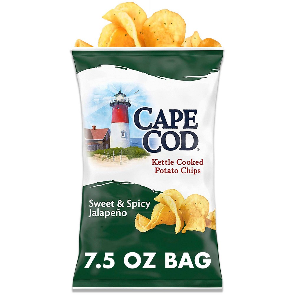 UPC 020685003202 Cape Cod Potato Chips Sweet & Spicy Jalapeno Kettle