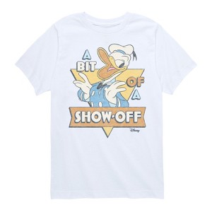 Boys' - Disney - Donald Bit Of A Show Off Short Sleeve Graphic T-Shirt - 1 of 4