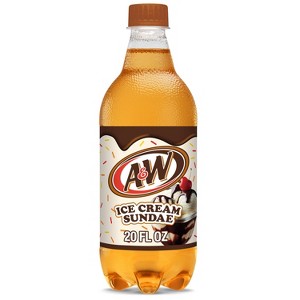 A&W Ice Cream Sundae Soda - 20 fl oz Bottle - 1 of 4