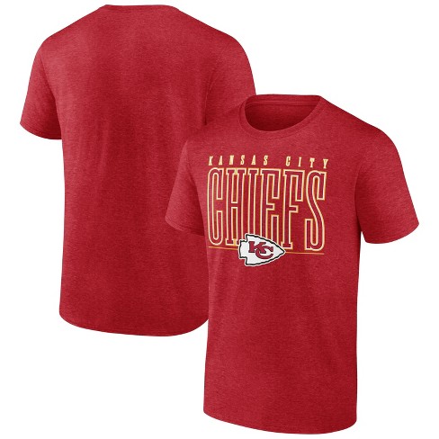 NFL Kansas City Chiefs Men's Tallest Player Heather Short Sleeve Bi-Blend  T-Shirt - S