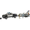 Bruder RAM 2500 Police Pickup with L + S Module Trailer & Boat - 3 of 4