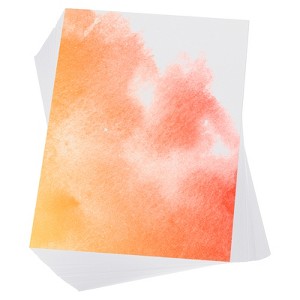 Unique Bargains Pure Cotton Water Coloring Paint Papers 100 Pcs White - 1 of 4