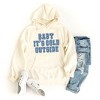 Simply Sage Market Women's Graphic Hoodie Distressed Baby It's Cold Outside - 2 of 3