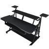 NicBex Home Office Desks Morden Desk with Storage Music Desk with Shelves, Keyboard Tray and Earphone Rack for Music Room - 4 of 4