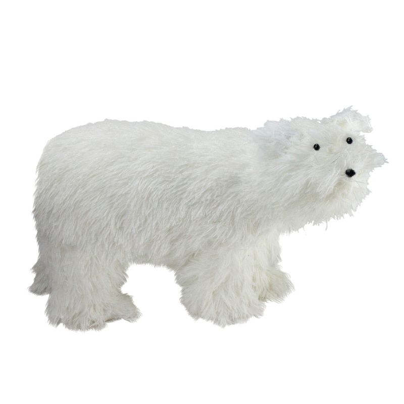 Northlight 17" White Contemporary Standing Polar Bear Christmas Figurine, 3 of 4