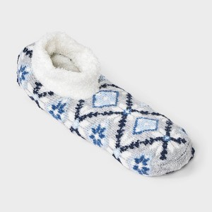 Women's Double Lined Cozy Booties with Grippers - Auden™ - 1 of 4