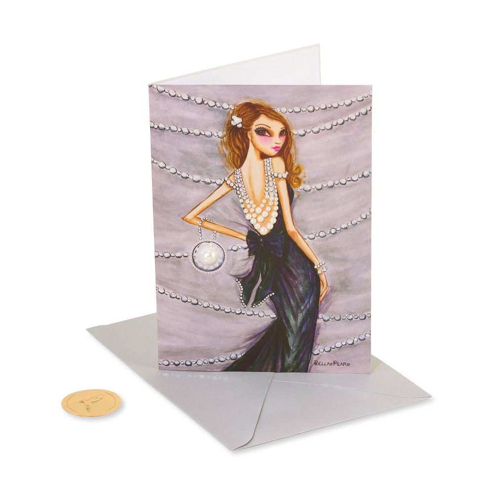 Photos - Envelope / Postcard Pearl Fashion Dress Card - PAPYRUS