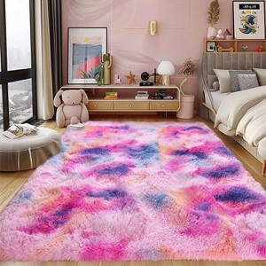Area Rugs for Living Room Bedroom, Non-Slip Fluffy Soft Shag Carpet for Kids Home Dorm Decor - 1 of 4