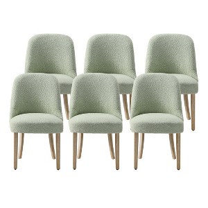 WestinTrends Genevieve Mid-Century Modern Upholstered Boucle Dining Chair (Set of 6) - 1 of 4