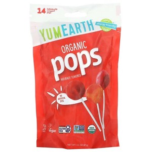 YumEarth, Organic Pops, Assorted, 14 Individually Wrapped Pops, 3.1 oz - 1 of 2
