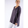 Women's Basic with Pocket Solid Tee - mono b - 3 of 3