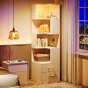 Hommoo 66.9-Inch Tall Corner Bookcase - 4 of 4