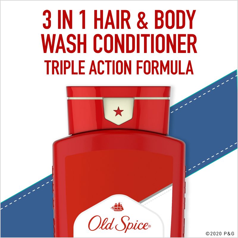 Old Spice High Endurance 3 in 1 Hair Body Wash - 24 fl oz, 3 of 7