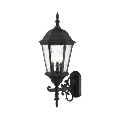 Livex Lighting Hamilton 3 - Light Wall Light in  Textured Black
