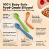 3-Pack Prep Baby Spoons, Silicone Baby Utensils for Self Feeding 6-24 Months, All Stages Baby Feeding Set, BLW Toddler Spoons - 2 of 4