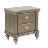 NicBex Nightstand with 2 Drawers,Modern Bedside Table with Wood Frame and Pulls,Side Table for Bedroom,Living Room - 2 of 4