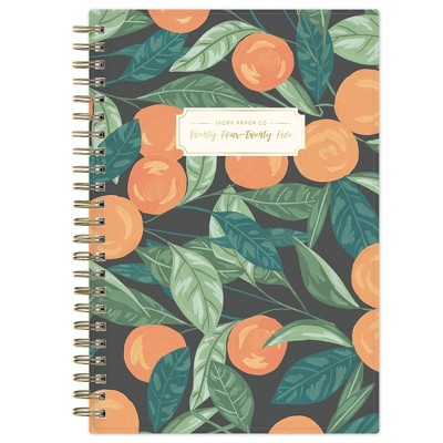 Ivory Paper Co. 2024-25 Weekly/Monthly Planner 8"x5" Wirebound Clementine: Adult Stationery, July-June Calendar