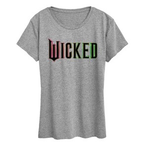 Women's - Wicked - Green and Pink Logo Short Sleeve Graphic T-Shirt - 1 of 4