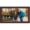 PosterPalooza | Panoramic Decor Brown Picture Frame - UV Acrylic, Foam Board Backing, Hanging Hardware - 2 of 4
