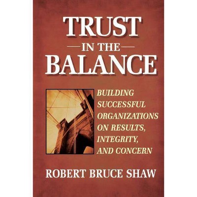 Trust in the Balance - (Jossey-Bass Business & Management) by  Robert B Shaw (Paperback)