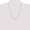 Black Bow Jewelry 1.7mm, 10k Yellow Gold, Singapore Chain Necklace - 2 of 4