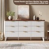Fluted Dresser for Bedroom with 9 Deep Drawers, 60.6 in Wide Modern Chest of Drawers - 4 of 4