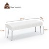 Arceso Entryway Bench, 44.5" Upholstered Bedroom Benches, End of Bed Bench with Metal Legs, for Decorative, Living Room, Dining Room - 4 of 4