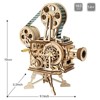 ROBOTIME 3D Wooden Puzzle Mechanical Model Kits, Beige, 9.1"*5.2"*10" - 4 of 4
