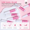 Saviland Professional Press-On Nail Prep Kit - 20PCS Salon-Grade Tools with Glue, Adhesive Tabs & 4 Essentials for Beginners/Business. - 4 of 4