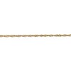 Black Bow Jewelry 2mm, 14k Yellow Gold, Singapore Chain Bracelet - image 2 of 4