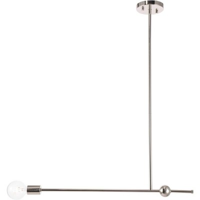 Elegant Lighting Brees 1 light Chrome  pendant