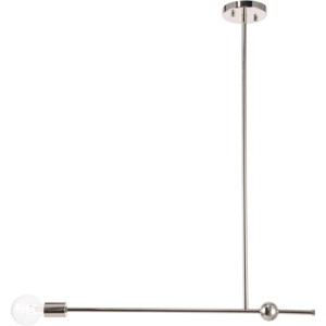 Elegant Lighting Brees 1 light Chrome  pendant - 1 of 4