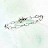 Pure Collection by Ross-Simons 0.15 ct. t.w. Diamond Paper Clip Link Bracelet in Sterling Silver - 4 of 4