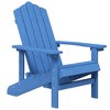 vidaXL Patio Adirondack Chair HDPE Aqua Blue - 2 of 4