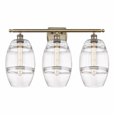 Vaz - 3 Light Bath Vanity In Industrial Style-10.88 Inches Tall and 28 Inches Wide
