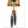 One Day Cuckoo Clock with Chimney Sweeper – 9 in – Chalet Design with Hand-carved Details By river City Clocks - 3 of 3