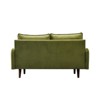 Velvet Loveseat Mid-Century Modern Sofa Tufted Couch with Wooden Legs for Living Room - 3 of 4