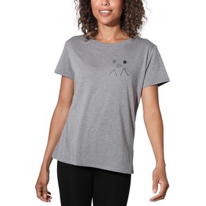 Women's Twin Peaks Peak Donut Women's Loose T-Shirt Athletic Heather - 1 of 4
