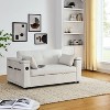 NicBex Convertible Sleeper Chair,Modern Pull-out Sofa Bed with Backrest,Comfortable Couches for Living Room,Black/Beige/Yellow/Ivory - 2 of 4