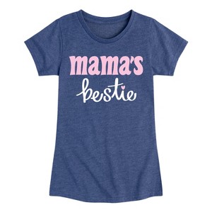 Girls' - Instant Message - Bestie Mama Fitted Short Sleeve Graphic T-Shirt - 1 of 4