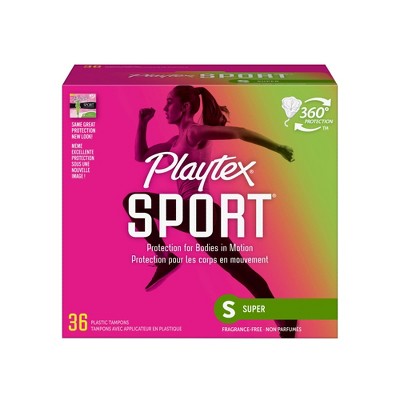 Playtex Sport Tampons - Plastic - Unscented - Super - 36ct