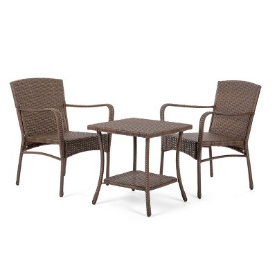 3pc Leisure Collection Patio Conversation Set - W Unlimited