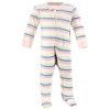 Touched by Nature Baby Girls Organic Cotton Sleep and Play, Rainbows And Sunshine - 4 of 4