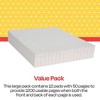 School Smart Graph Paper Pad, 8-1/2 x 11 Inches, 1/2 Inch Ruling, 50 Sheets, Pack of 12 Pads - 4 of 4