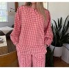 Women's Ismery Gingham Cotton Buttoned Top - FRNCH - 3 of 4
