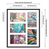 PosterPalooza | Black Finish Collage Frame - White Mat, 20 Frame Sizes to Choose From, UV Acrylic - 2 of 4