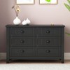 NicBex Modern 6 Drawer Dresser,Wood Buffet Sideboard with Retro Shell Handle for Dining Room,Bedroom,Living Room,Entryway,Hallway - 2 of 4