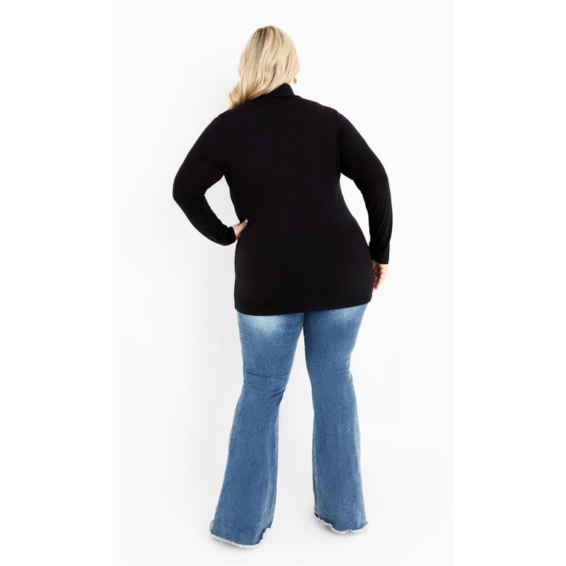 Women's Plus Size Everly Tunic - black | AVENUE, 4 of 7