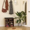 Shoe Bench with Cushion, Storage Bench with Padded Seat - 2 of 4